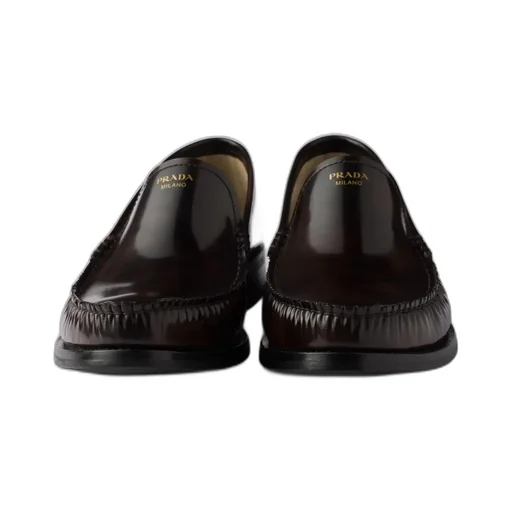 Brushed Leather Loafers
