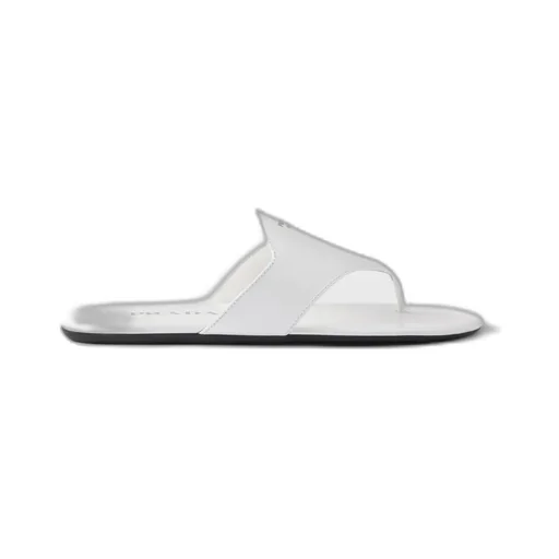 Brushed Leather Thong Sandals