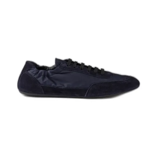 Collapse Re-Nylon And Suede Sneakers