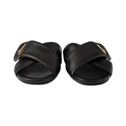 Padded Nappa Leather Slides