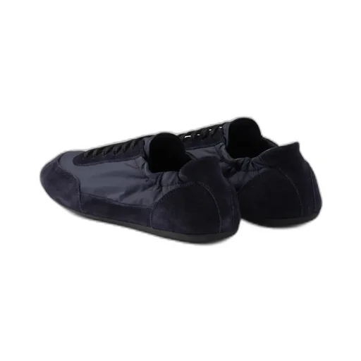 Collapse Re-Nylon And Suede Sneakers