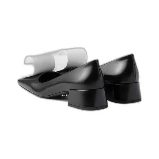 Two-Tone Brushed Leather Pumps