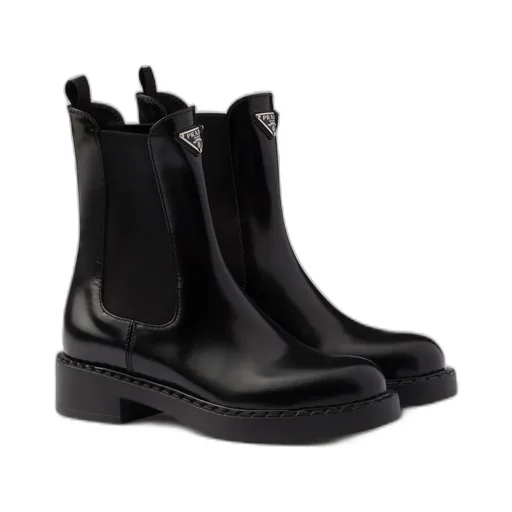 Brushed Leather Chelsea Boots