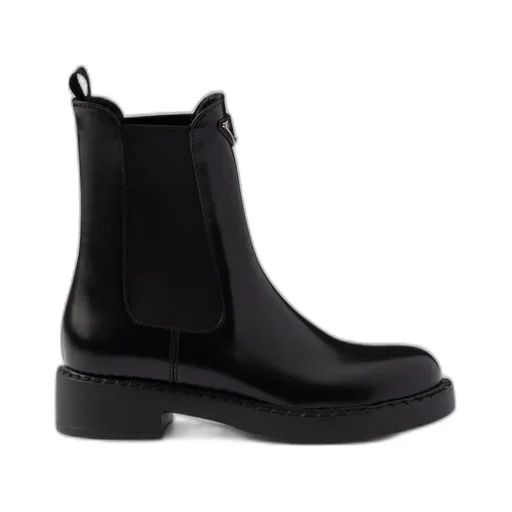 Brushed Leather Chelsea Boots
