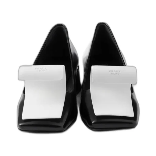 Two-Tone Brushed Leather Pumps