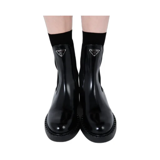 Brushed Leather Chelsea Boots