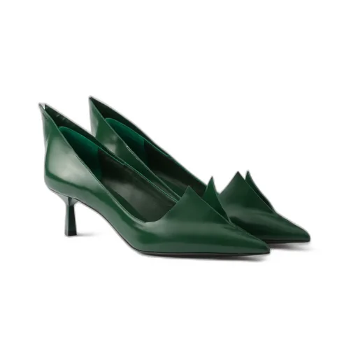 Brushed Leather Pumps