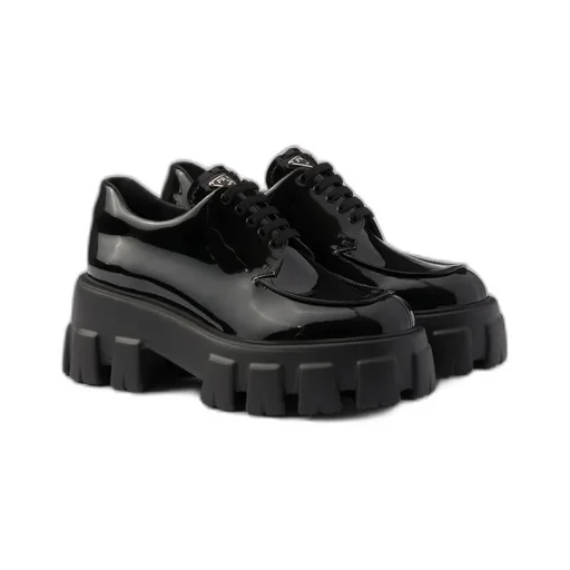 Monolith Patent Leather Lace-Up Shoes