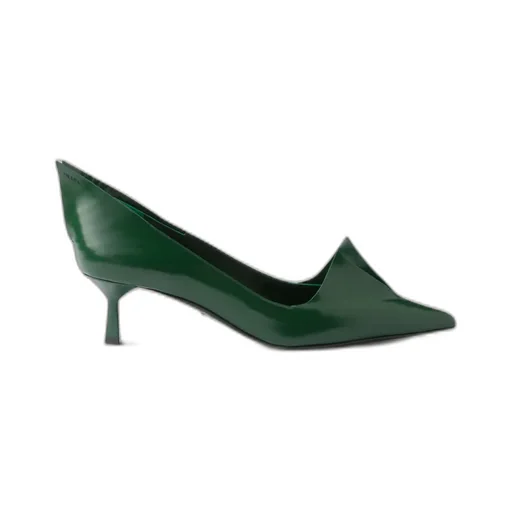Brushed Leather Pumps