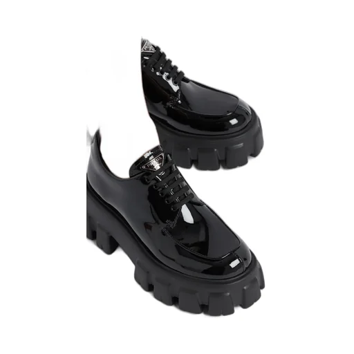 Monolith Patent Leather Lace-Up Shoes