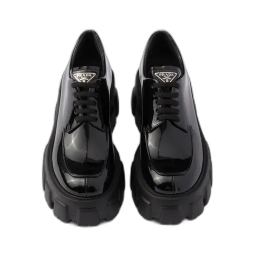 Monolith Patent Leather Lace-Up Shoes
