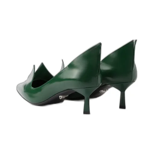 Brushed Leather Pumps