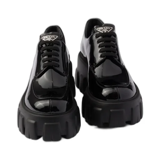 Monolith Patent Leather Lace-Up Shoes