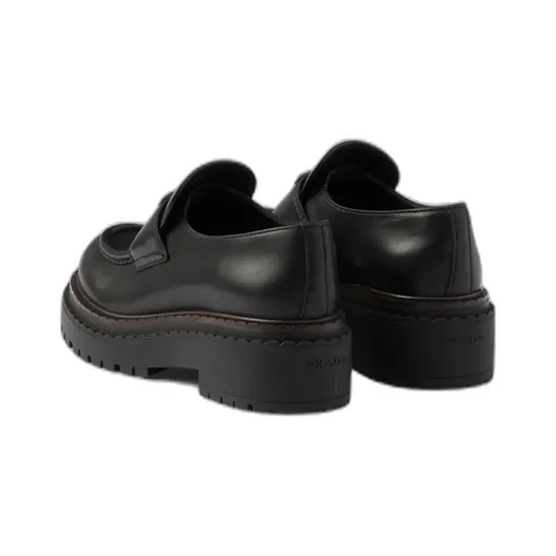 Double Chocolate Leather Loafers