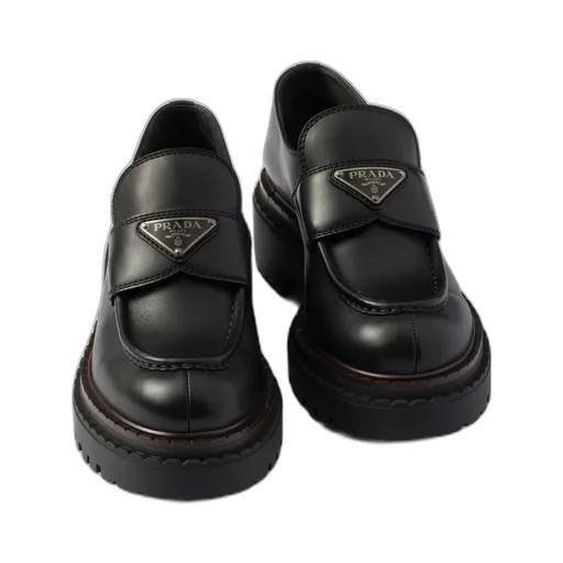 Double Chocolate Leather Loafers