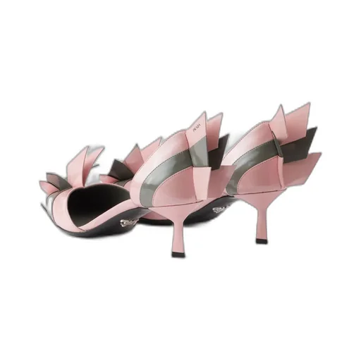 Two-Tone Patent Leather D'orsay Pumps