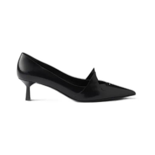 Two-Tone Brushed Leather Pumps