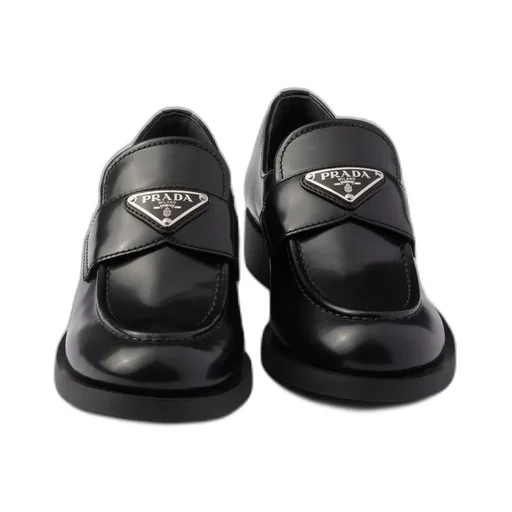 Brushed Leather Loafers