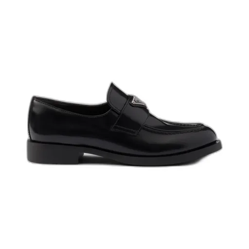 Brushed Leather Loafers