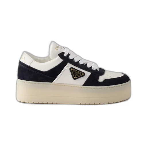 Downtown Bold Nappa Leather And Suede Sneakers