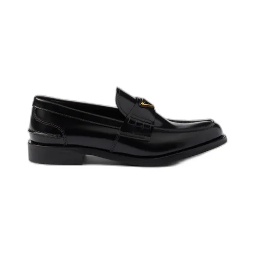 Brushed Leather Loafers