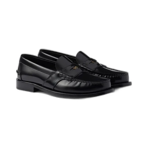 Brushed Leather Loafers