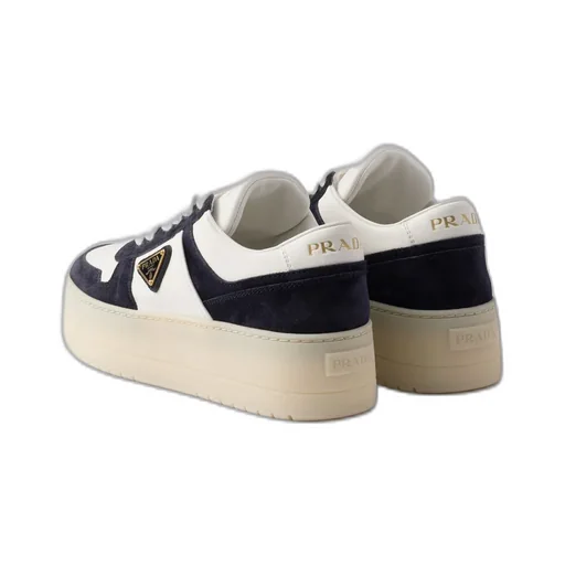 Downtown Bold Nappa Leather And Suede Sneakers