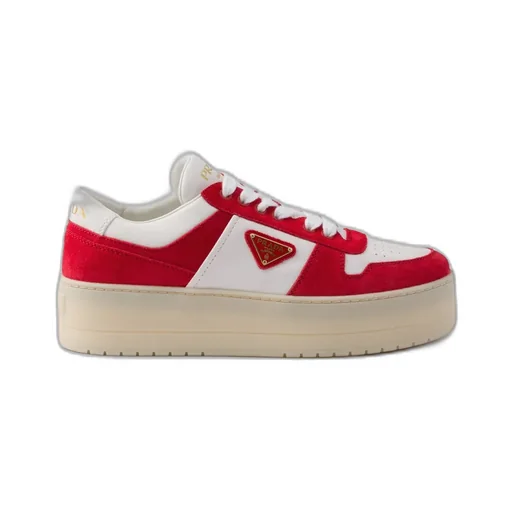 Downtown Bold Nappa Leather And Suede Sneakers