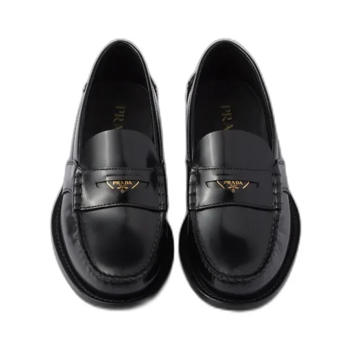 Brushed Leather Loafers