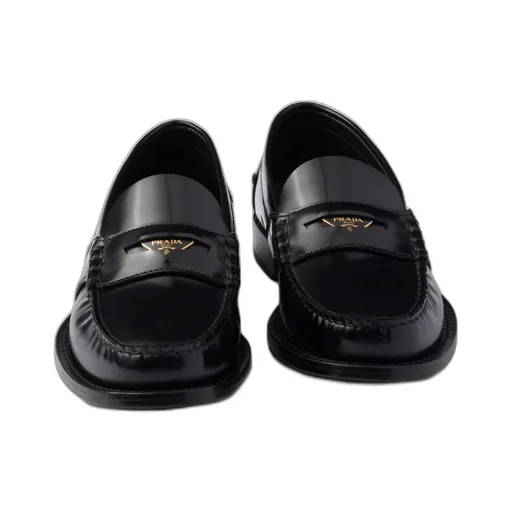 Brushed Leather Loafers