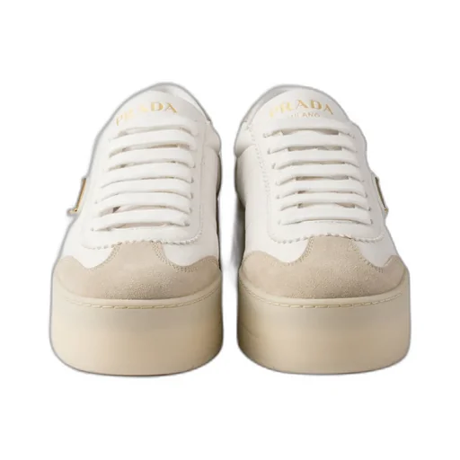 Downtown Bold Nappa Leather And Suede Sneakers