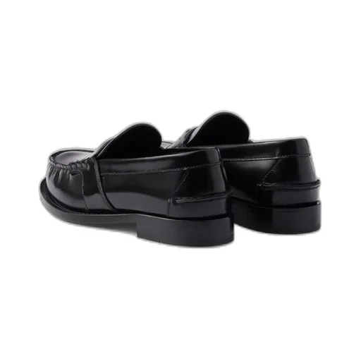 Brushed Leather Loafers