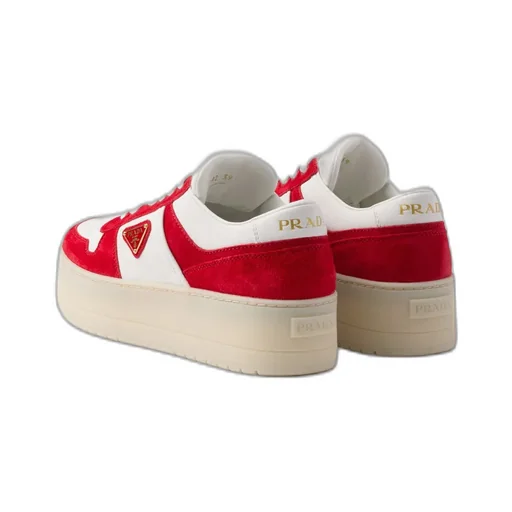 Downtown Bold Nappa Leather And Suede Sneakers
