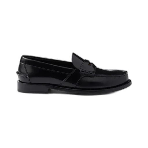 Brushed Leather Loafers