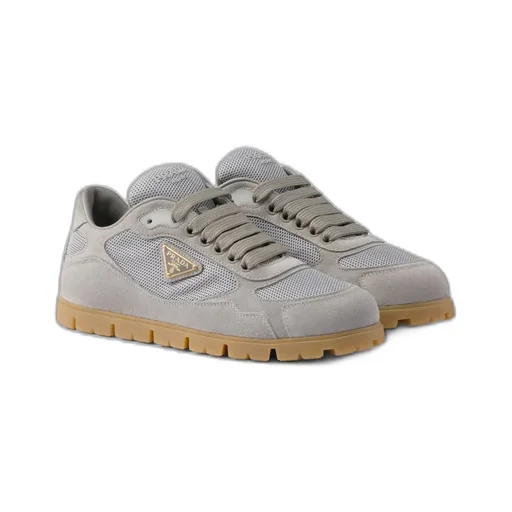 Trail Mesh Fabric And Suede Sneakers