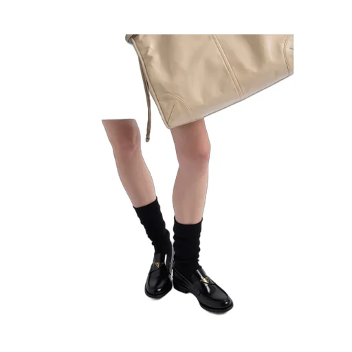 Brushed Leather Loafers