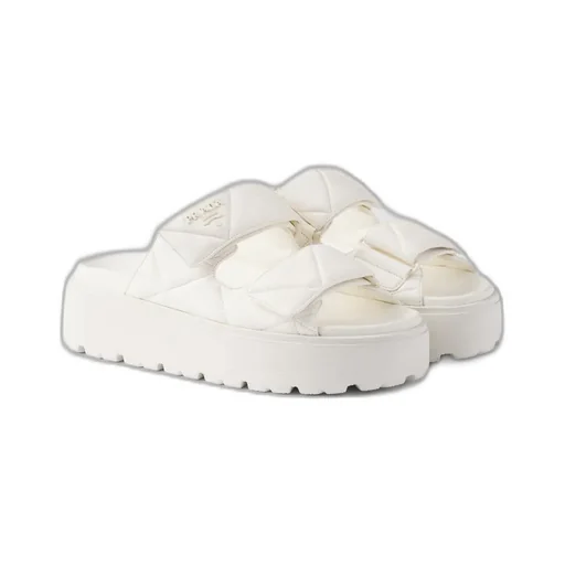 Padded Nappa Leather Slides