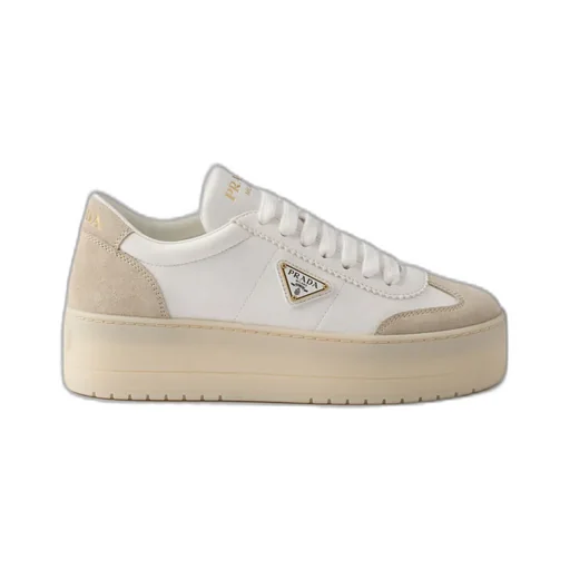 Downtown Bold Nappa Leather And Suede Sneakers