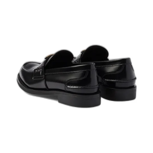 Brushed Leather Loafers