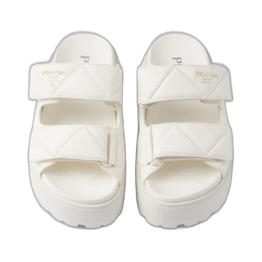 Padded Nappa Leather Slides