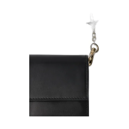Leather Wallet With Chain Shoulder Strap