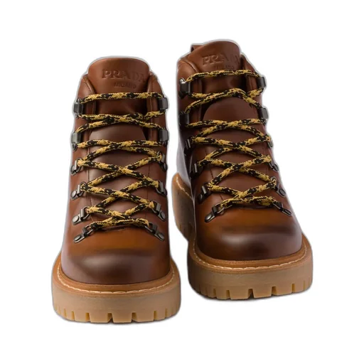 Leather Laced Booties