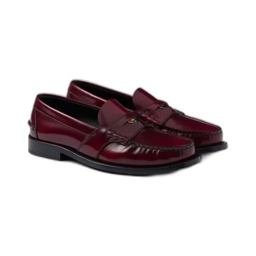 Brushed Leather Loafers