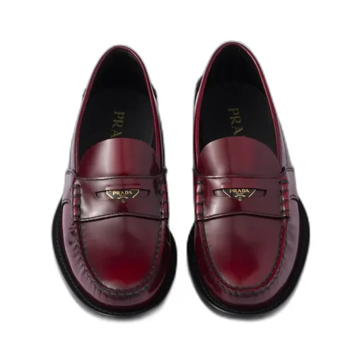 Brushed Leather Loafers