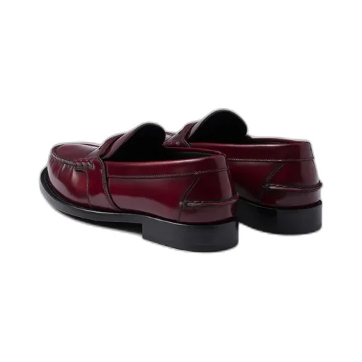 Brushed Leather Loafers