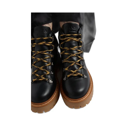 Leather Laced Booties