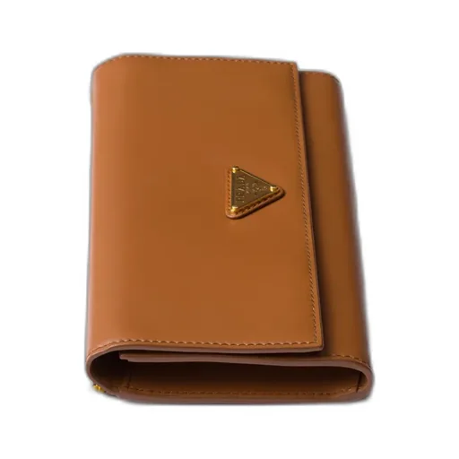 Wallet With Leather Shoulder Strap