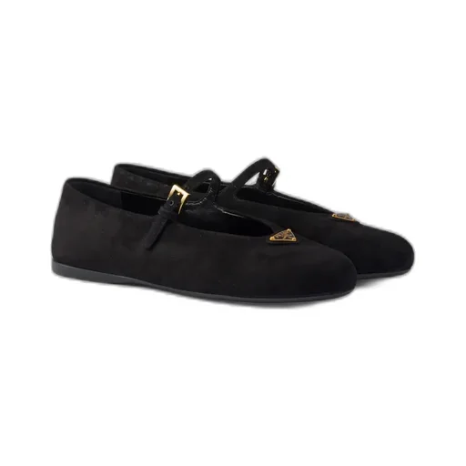 Suede Ballerinas