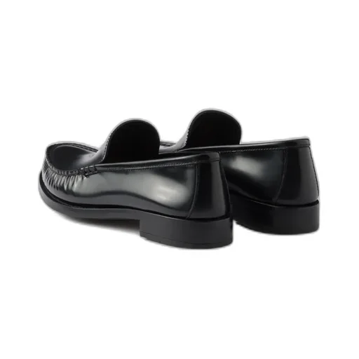 Brushed Leather Loafers