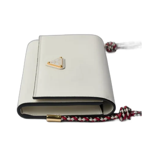 Wallet With Leather Shoulder Strap